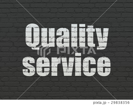Finance concept: Quality Service on wall Finance concept: Quality Service on wall 29838356