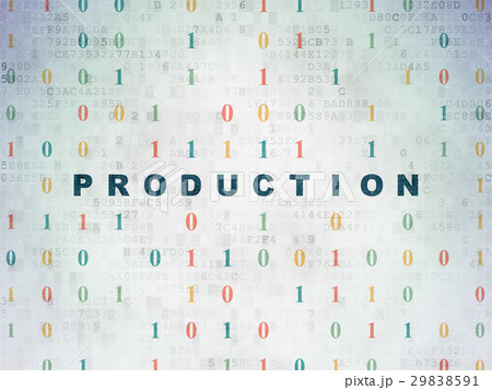 Business concept: Production on Digital Data Paper Business concept: Production on Digital Data Paper 29838591