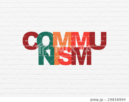 Politics concept: Communism on wall background 29838994