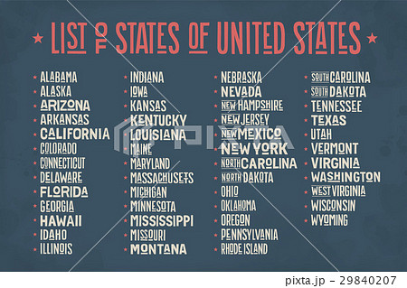 List of states of United States of America 29840207
