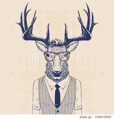Business Deerのイラスト素材