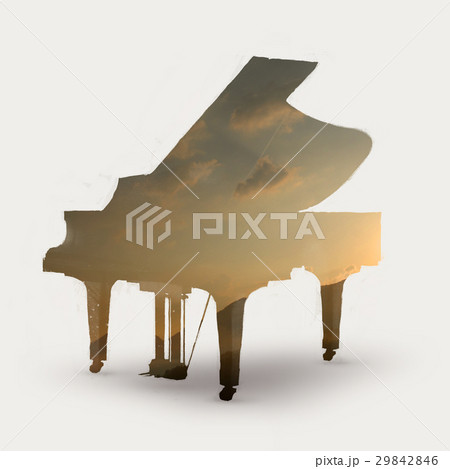 piano silhouette piano silhouette 29842846