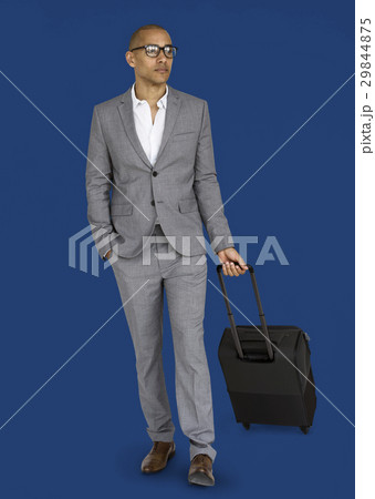 Businessman Passenger Traveling Vacation Suitcase Concept 29844875