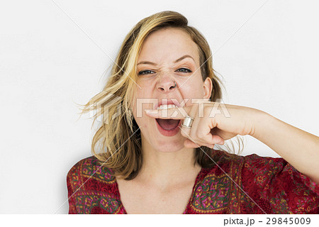Woman Scream Shouting Furious Portrait Concept Woman Scream Shouting Furious Portrait Concept 29845009