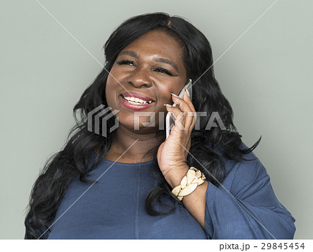 African Descent Woman Smiling Talking 29845454