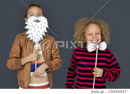 Little Children Posing Papercrafted Beard Bowtie Little Children Posing Papercrafted Beard Bowtie 29846847