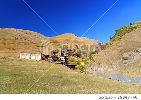 Old village Dartlo Tusheti Nature Reserve. Georgia Old village Dartlo Tusheti Nature Reserve. Georgia 29847740