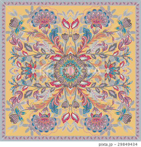 Lovely tablecloth ethnic indian flowers. Beautiful 29849434