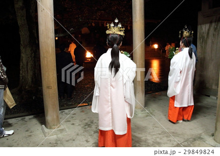 青柴垣神事 宵祭り 美保神社 29849824