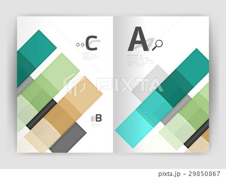 Set of front and back a4 size pages, business Set of front and back a4 size pages, business 29850867