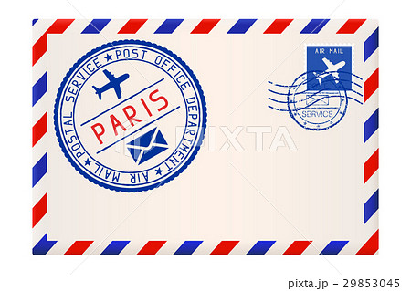 International air mail envelope from PARIS. With 29853045
