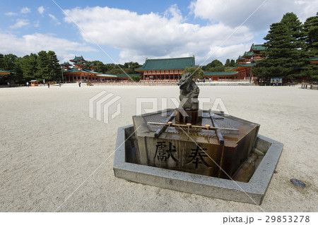Purification fountain, Heian Shrine, Kyoto, Japan Purification fountain, Heian Shrine, Kyoto, Japan 29853278