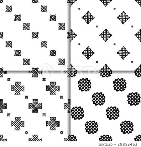 Celtic knot seamless pattern set 29853463