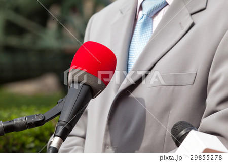 Press interview with businessman or politician 29855278