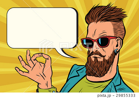 OK okay gesture hipster OK okay gesture hipster 29855333