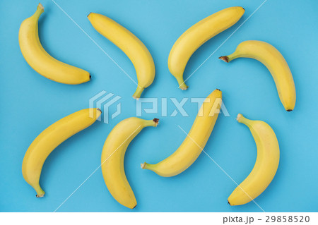 Bananas on blue background Bananas on blue background 29858520