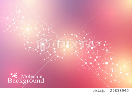 Geometric graphic background molecule and 29858940