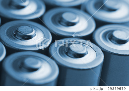closeup of electric batteries 29859659