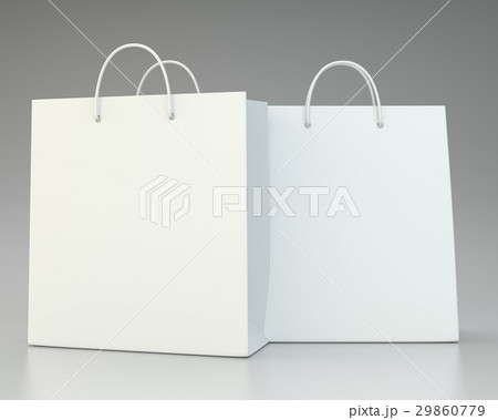 Paper Shopping Bags collection on gray background Paper Shopping Bags collection on gray background 29860779