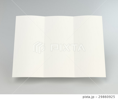 Blank white unfolded A4 paper crumpled. 3d 29860925