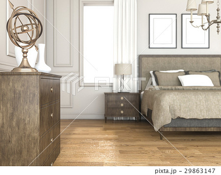 gold accessory in classic bedroom 29863147
