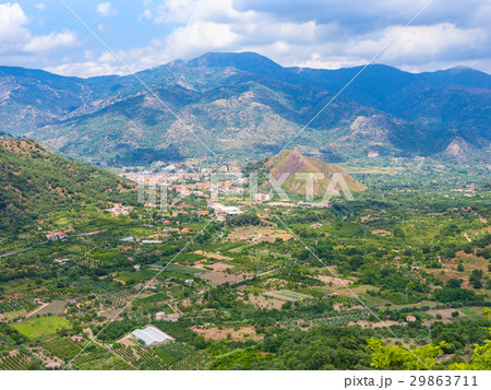 view of gardens and Francavilla di Sicilia town view of gardens and Francavilla di Sicilia town 29863711