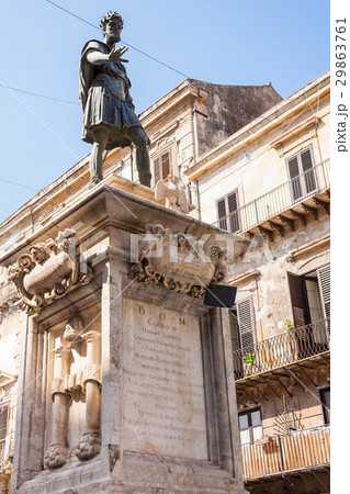 monument of Charles V in Palermo city monument of Charles V in Palermo city 29863761