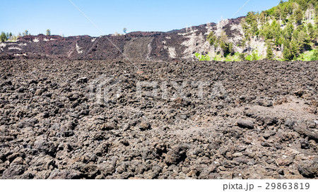petrified lava flow on slope of Etna 29863819