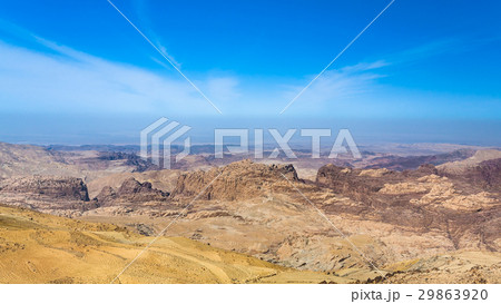 blue sky over mountain around Wadi Araba area 29863920