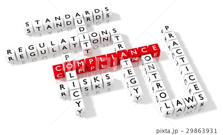 Crossword puzzle showing compliance keywords Crossword puzzle showing compliance keywords 29863931