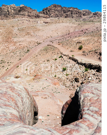 waste stone landscape in Petra town waste stone landscape in Petra town 29864115