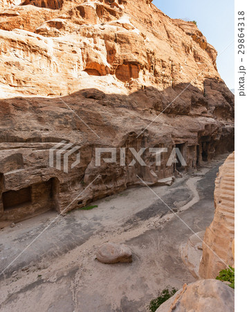 ancient cave rooms in Little Petra town 29864318