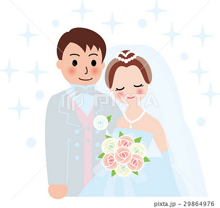 結婚　新郎新婦　キラキラ 29864976