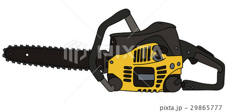 Black and yellow chainsaw Black and yellow chainsaw 29865777
