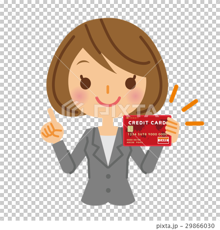 Business woman credit card 29866030