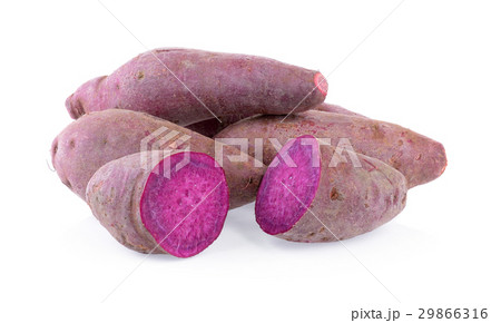 sweet potato on the white background 29866316