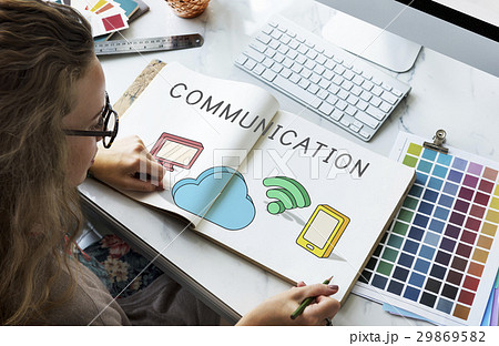 Cloud Network Communication Connection Concept Cloud Network Communication Connection Concept 29869582