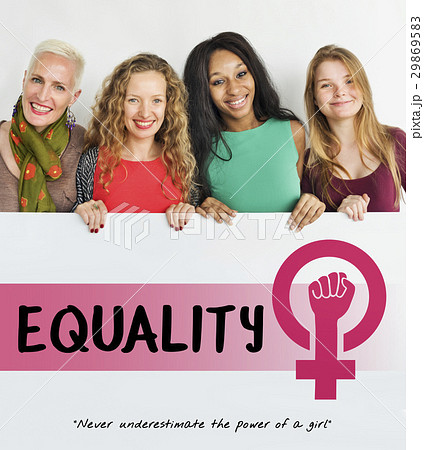Women Girl Power Feminism Equal Opportunity Concept Women Girl Power Feminism Equal Opportunity Concept 29869583