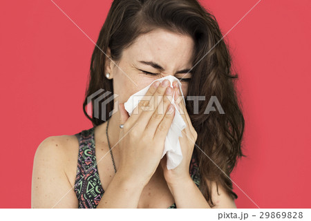 Woman Female Girl Attractive Pretty Worry Concept 29869828