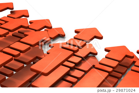 侵攻を表すアブストラクト3DCGイラスト 29871024