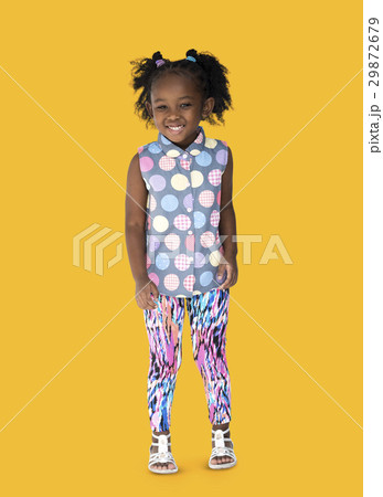 Little Girl Smiling Happiness Studio Portrait 29872679