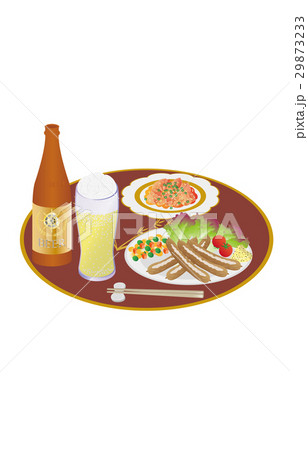今日の晩酌ビールとソーセージ 29873233