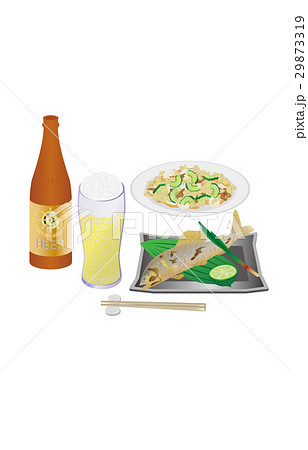 今日の晩酌ビールと鮎の塩焼き 今日の晩酌ビールと鮎の塩焼き 29873319