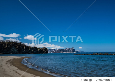 早春のフゴッペ岬　シリパ岬　積丹方面　（小樽市蘭島） 29874061