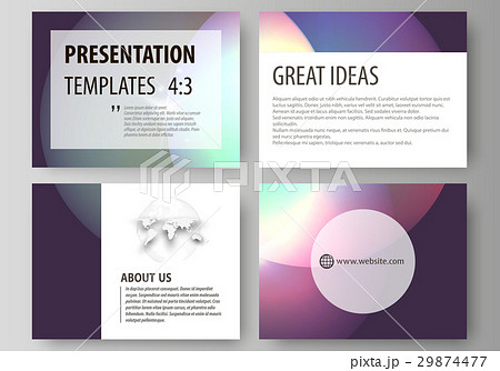Set of business templates for presentation slides Set of business templates for presentation slides 29874477