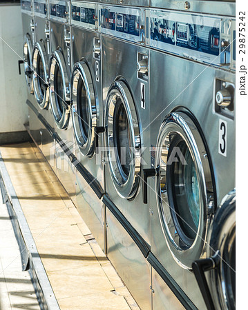 Laundry Machine in Public Laundromat store 29875242
