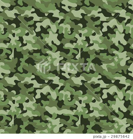 Vector Seamless Military Camouflage Patternのイラスト素材