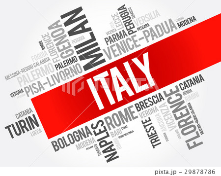 List of cities in Italy, word cloud 29878786