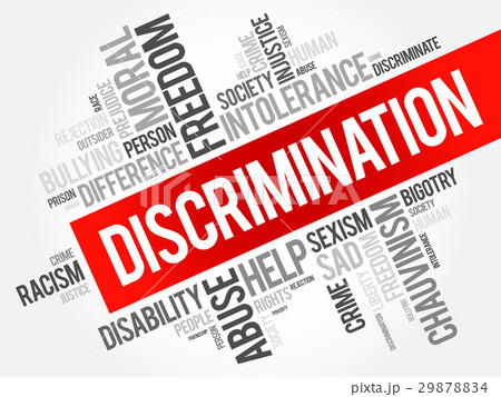 Discrimination word cloud collage 29878834