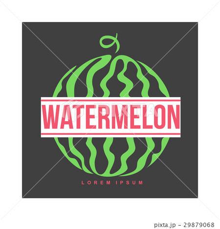Logo template with side view of stylized striped Logo template with side view of stylized striped 29879068